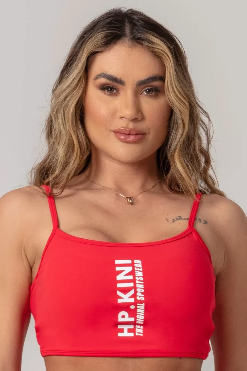 Hipkini - Red Workout Top with silk - 33330546