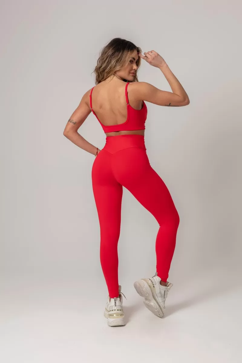 Hipkini - Red Workout Top with silk - 33330546