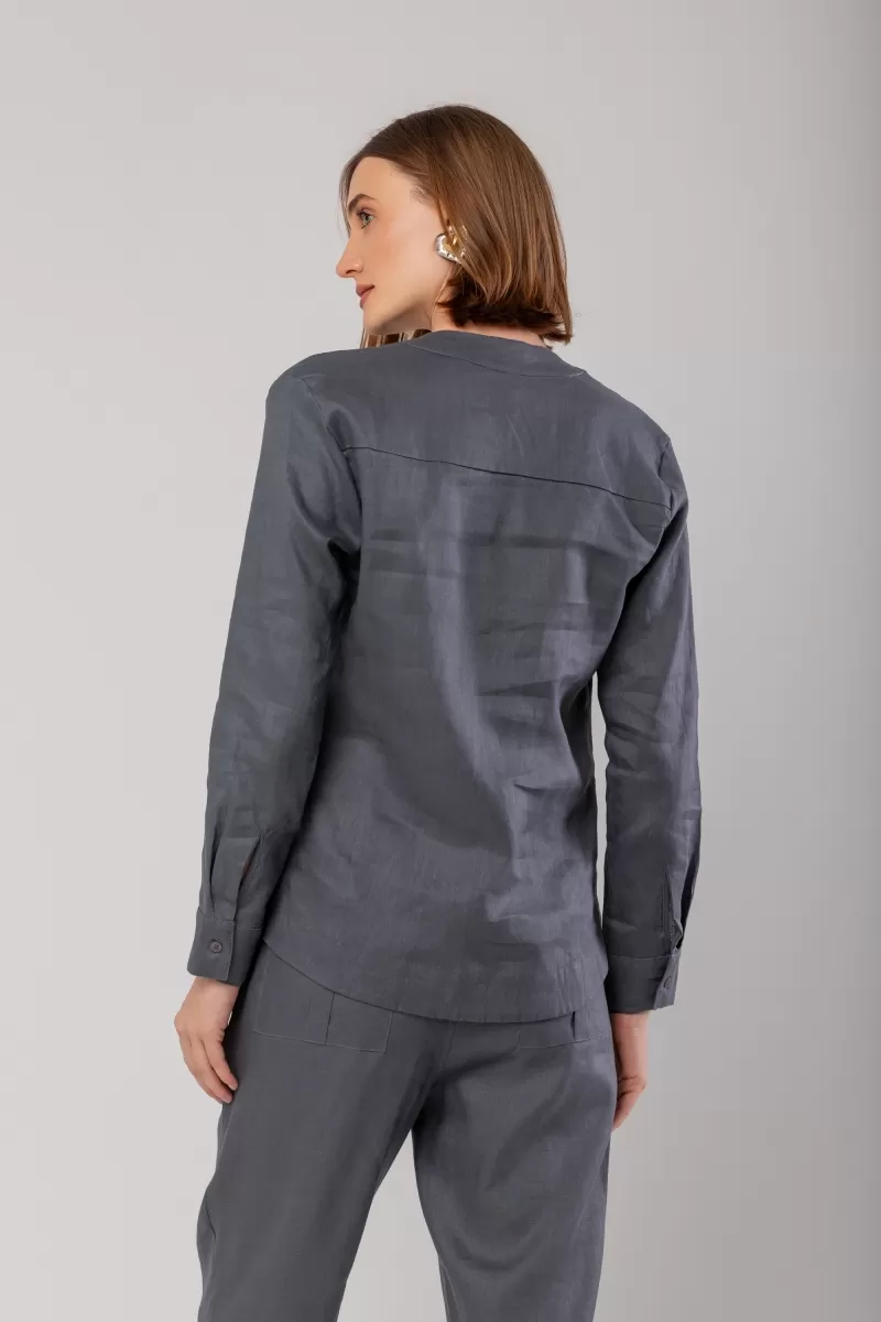 Hidrogênio - STANDARD COLLAR SHIRT 100% LINEN - 19992030 Hidrogênio - STANDARD COLLAR SHIRT 100% LINEN - 19992030