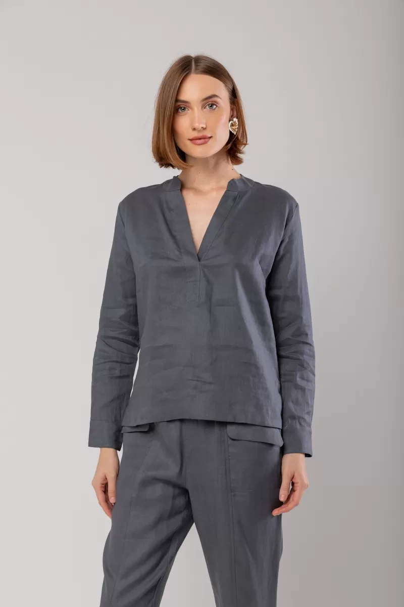 Hidrogênio - STANDARD COLLAR SHIRT 100% LINEN - 19992030 Hidrogênio - STANDARD COLLAR SHIRT 100% LINEN - 19992030