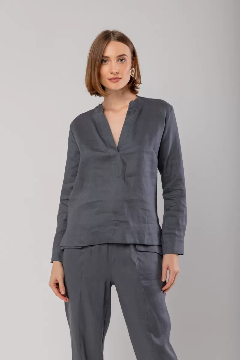 Hidrogênio - STANDARD COLLAR SHIRT 100% LINEN - 19992030 Hidrogênio - STANDARD COLLAR SHIRT 100% LINEN - 19992030