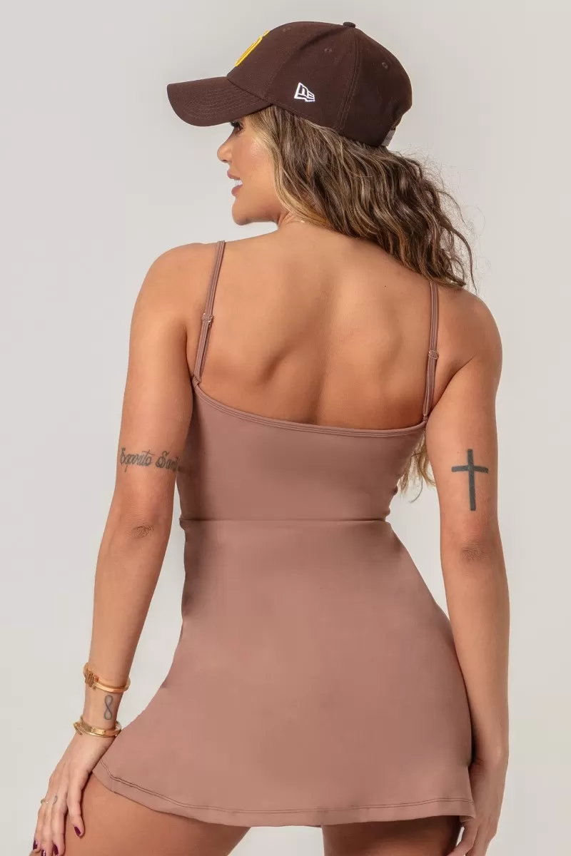 Hipkini - Brown Workout Dress with silk - 33330549 Hipkini - Brown Workout Dress with silk - 33330549