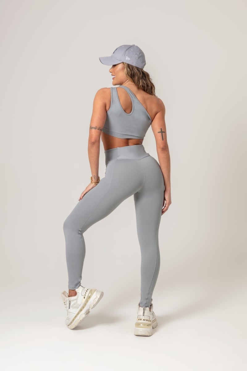 Hipkini - Gray Workout Legging with Silk - 33330554