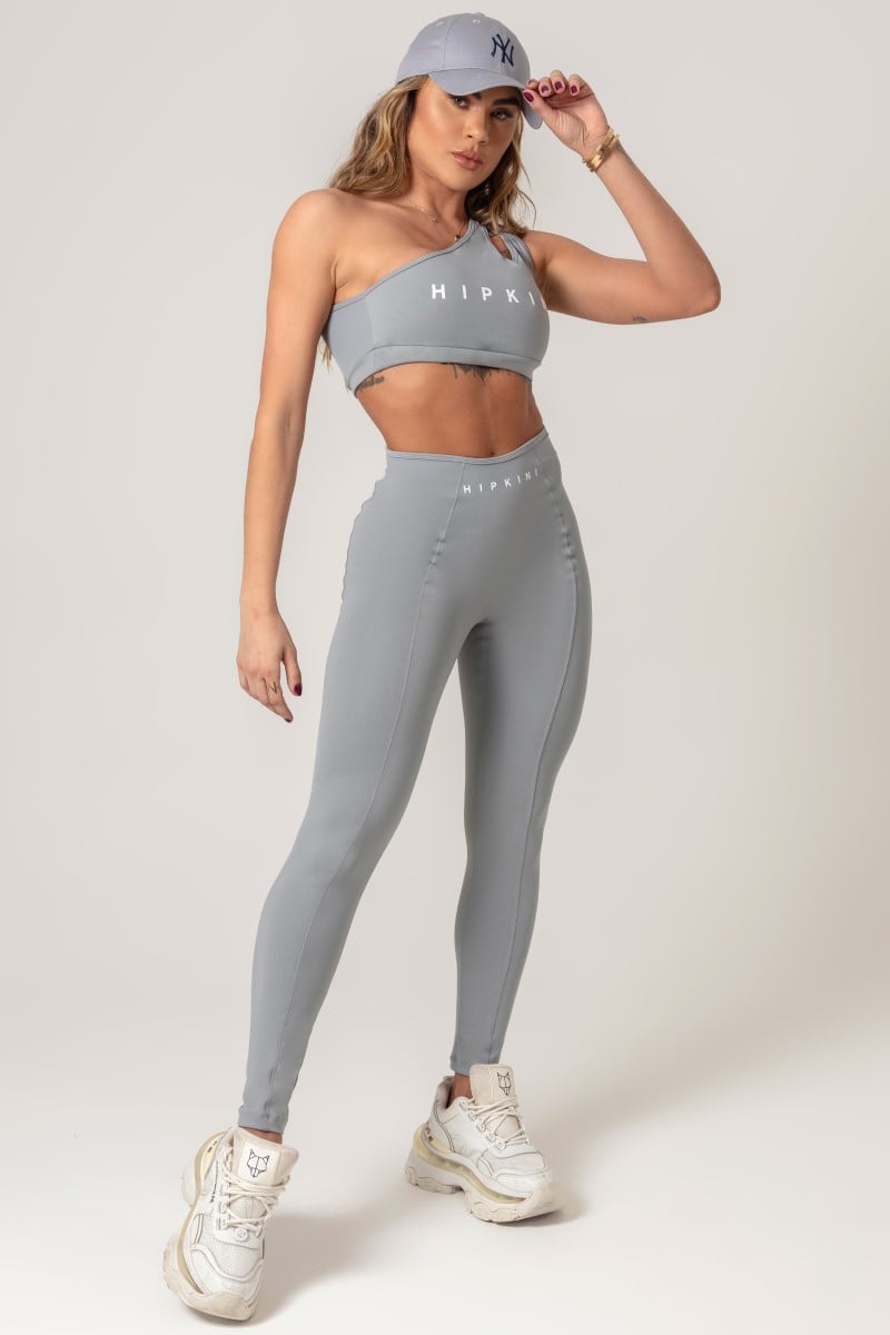 Hipkini - Gray Workout Legging with Silk - 33330554