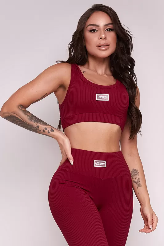 Lets Gym - Top Comfort Rib Red - 2298VMR Lets Gym - Top Comfort Rib Red - 2298VMR