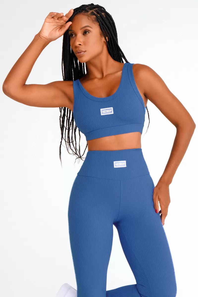 Lets Gym - Top Comfort Rib Dark Blue - 2298AAZE