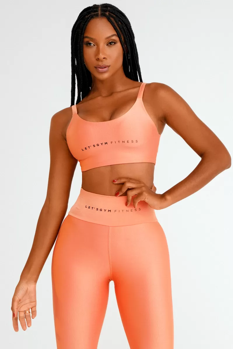 Lets Gym - Top Elevated Basic Orange - 1856BOR Lets Gym - Top Elevated Basic Orange - 1856BOR