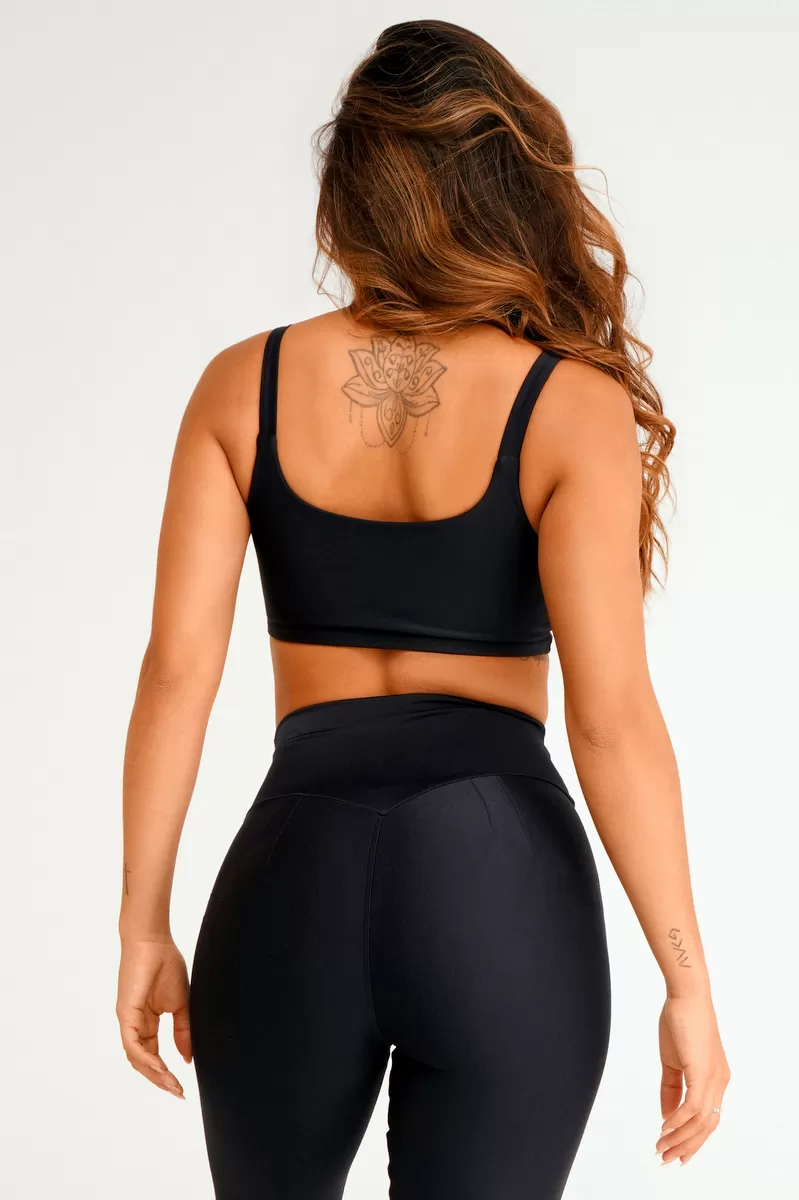 Lets Gym - Top Elevated Basic Black - 1856BPT Lets Gym - Top Elevated Basic Black - 1856BPT