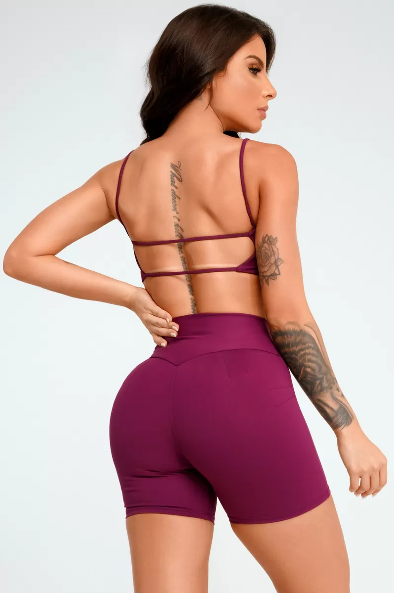 Lets Gym - Top Basic Velocity Purple - 2409PU Lets Gym - Top Basic Velocity Purple - 2409PU