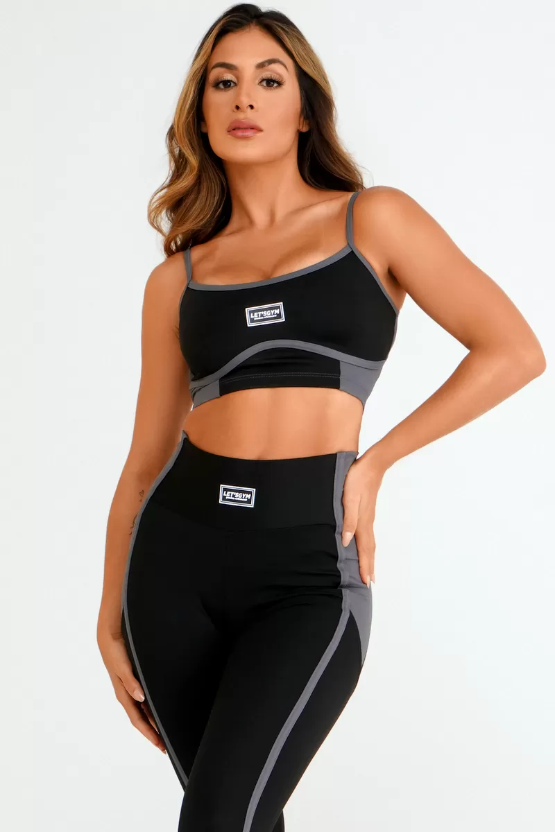 Lets Gym - Black Euphoria Top - 2432PT Lets Gym - Black Euphoria Top - 2432PT