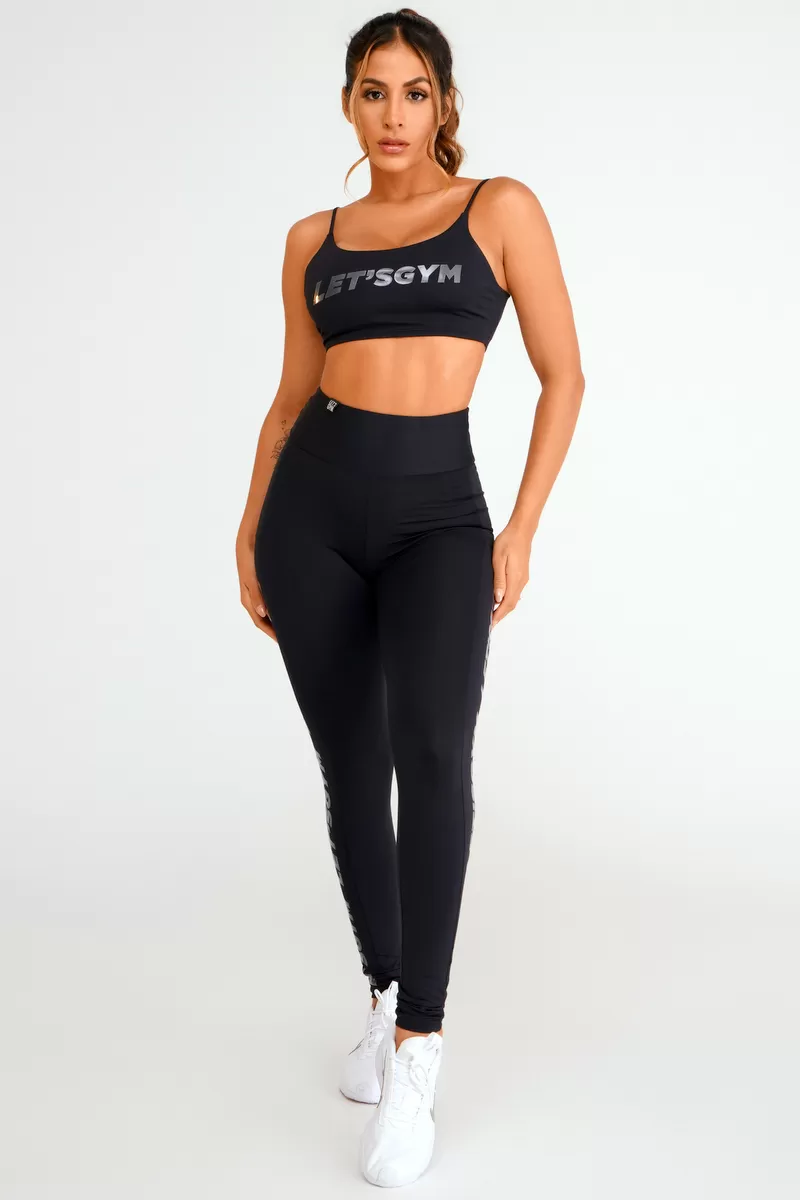 Lets Gym - Lighy Basic Black Leggings - 2112BPT Lets Gym - Lighy Basic Black Leggings - 2112BPT
