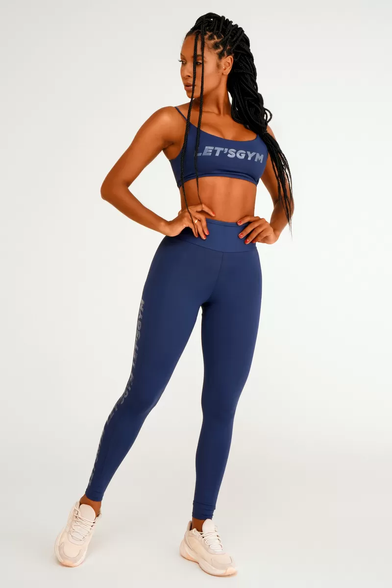 Lets Gym - Lighy Basic Blue Leggings - 2112BAZM Lets Gym - Lighy Basic Blue Leggings - 2112BAZM