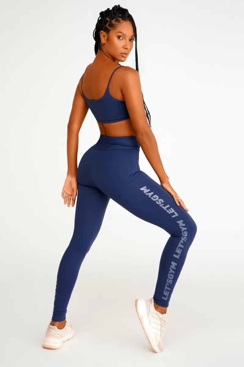 Lets Gym - Lighy Basic Blue Leggings - 2112BAZM Lets Gym - Lighy Basic Blue Leggings - 2112BAZM