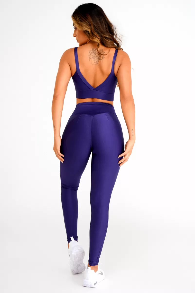 Lets Gym - Bright Blue Leggings - 2142BAZE Lets Gym - Bright Blue Leggings - 2142BAZE