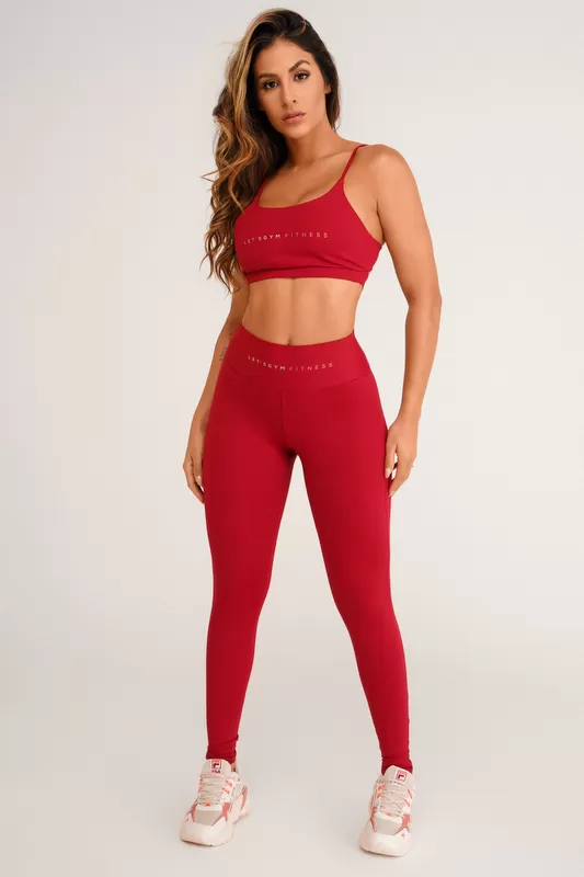 Lets Gym - Hyper Bordo Leggings - 2188ABD
