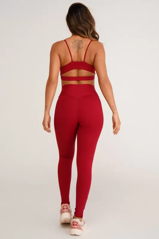 Lets Gym - Hyper Bordo Leggings - 2188ABD Lets Gym - Hyper Bordo Leggings - 2188ABD