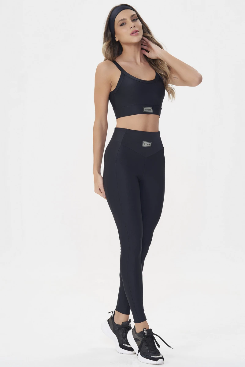 Lets Gym - Black Bright Leggings - 2142APT Lets Gym - Black Bright Leggings - 2142APT