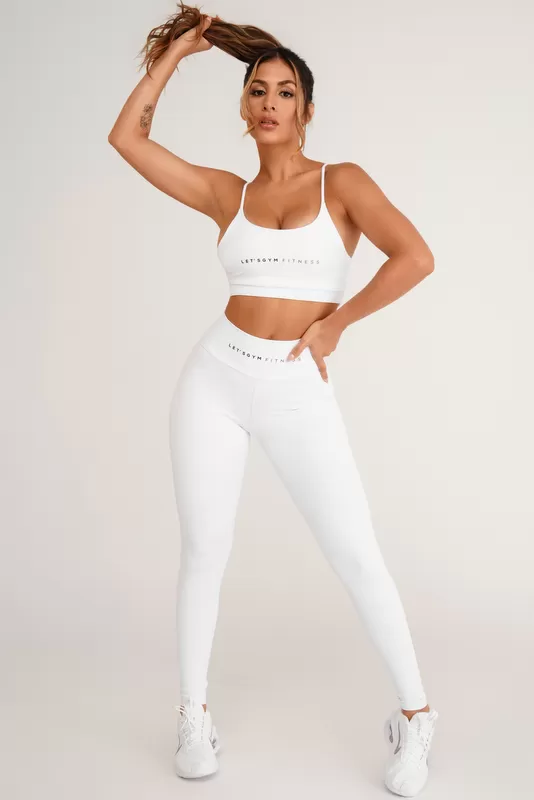 Lets Gym - White Hyper Leggings - 2188ABR Lets Gym - White Hyper Leggings - 2188ABR