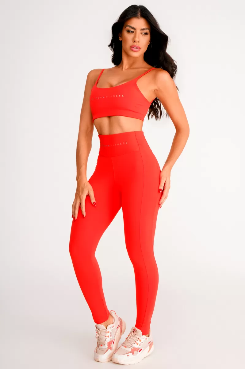 Lets Gym - Basic Velocity Red Legging - 2410VM Lets Gym - Basic Velocity Red Legging - 2410VM