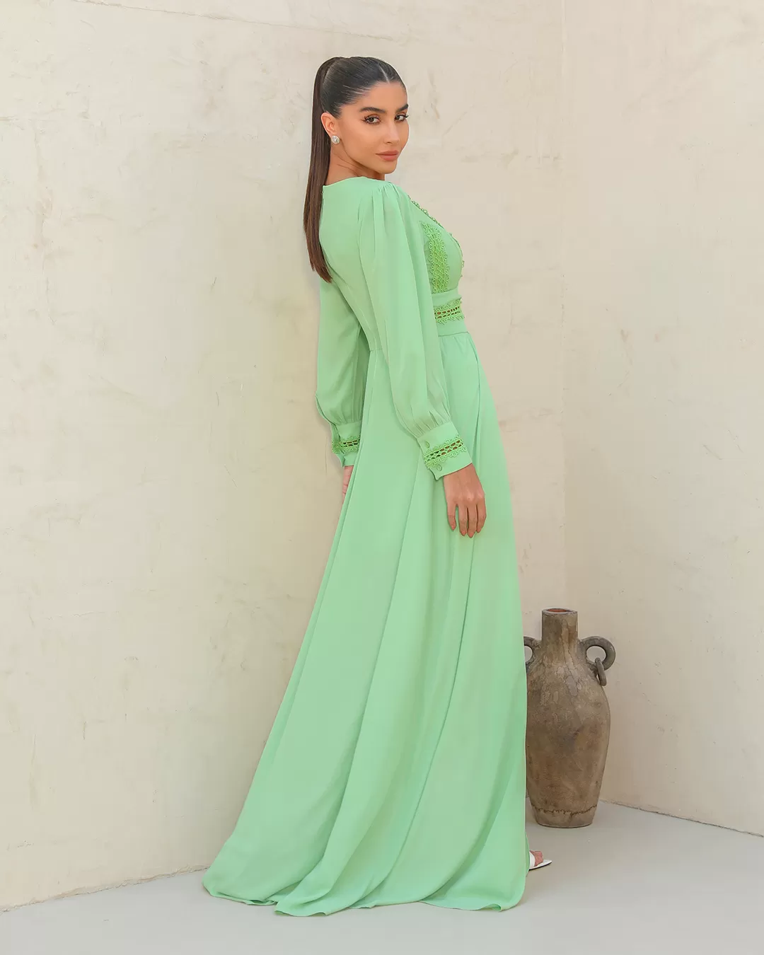 Dot Clothing - Dress Dot Clothing Long lace Mint Green - 1989VERDECL Dot Clothing - Dress Dot Clothing Long lace Mint Green - 1989VERDECL