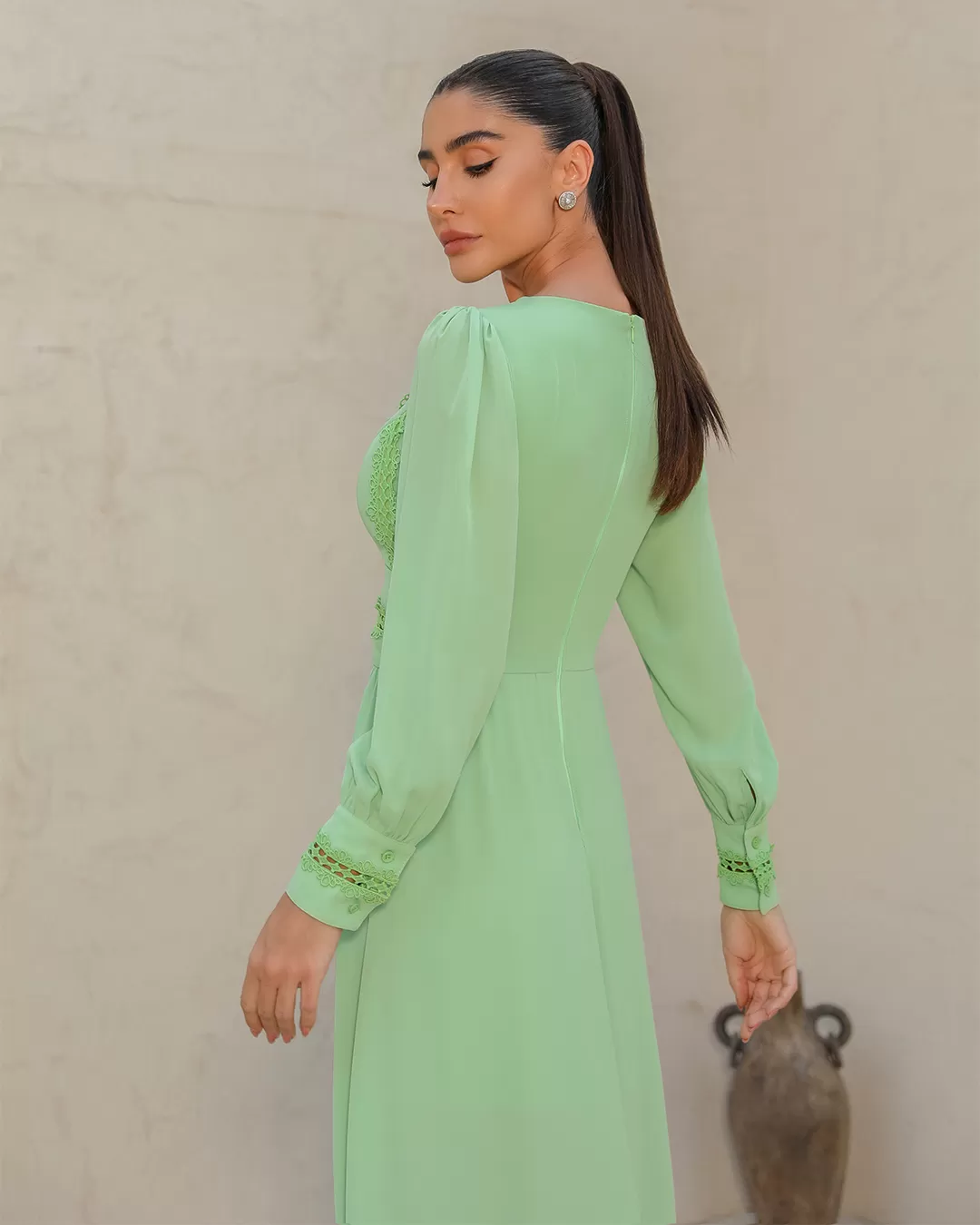 Dot Clothing - Dress Dot Clothing Long lace Mint Green - 1989VERDECL Dot Clothing - Dress Dot Clothing Long lace Mint Green - 1989VERDECL