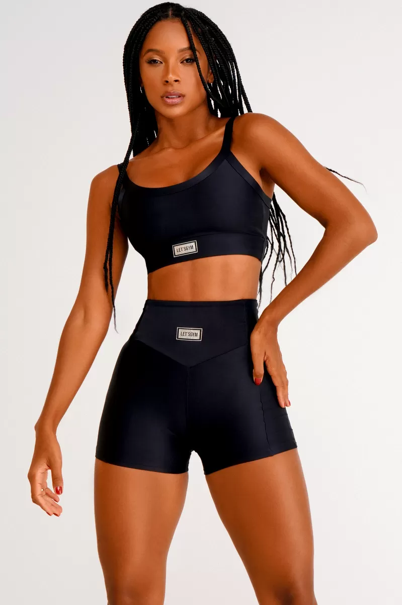 Lets Gym - Short Bright Black - 2143APT Lets Gym - Short Bright Black - 2143APT