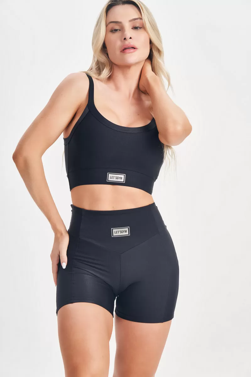 Lets Gym - Short Bright Black - 2143APT Lets Gym - Short Bright Black - 2143APT