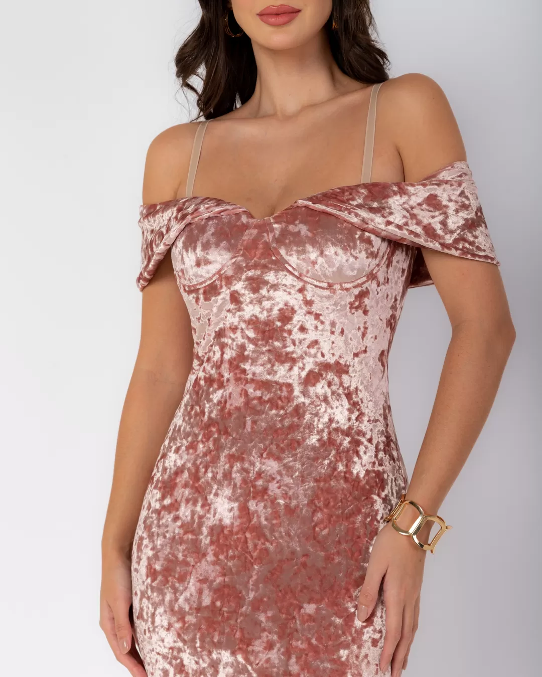 Miss Misses - Dress Miss Misses Tubinho With Top Bulge Rose - 12050ROSE Miss Misses - Dress Miss Misses Tubinho With Top Bulge Rose - 12050ROSE