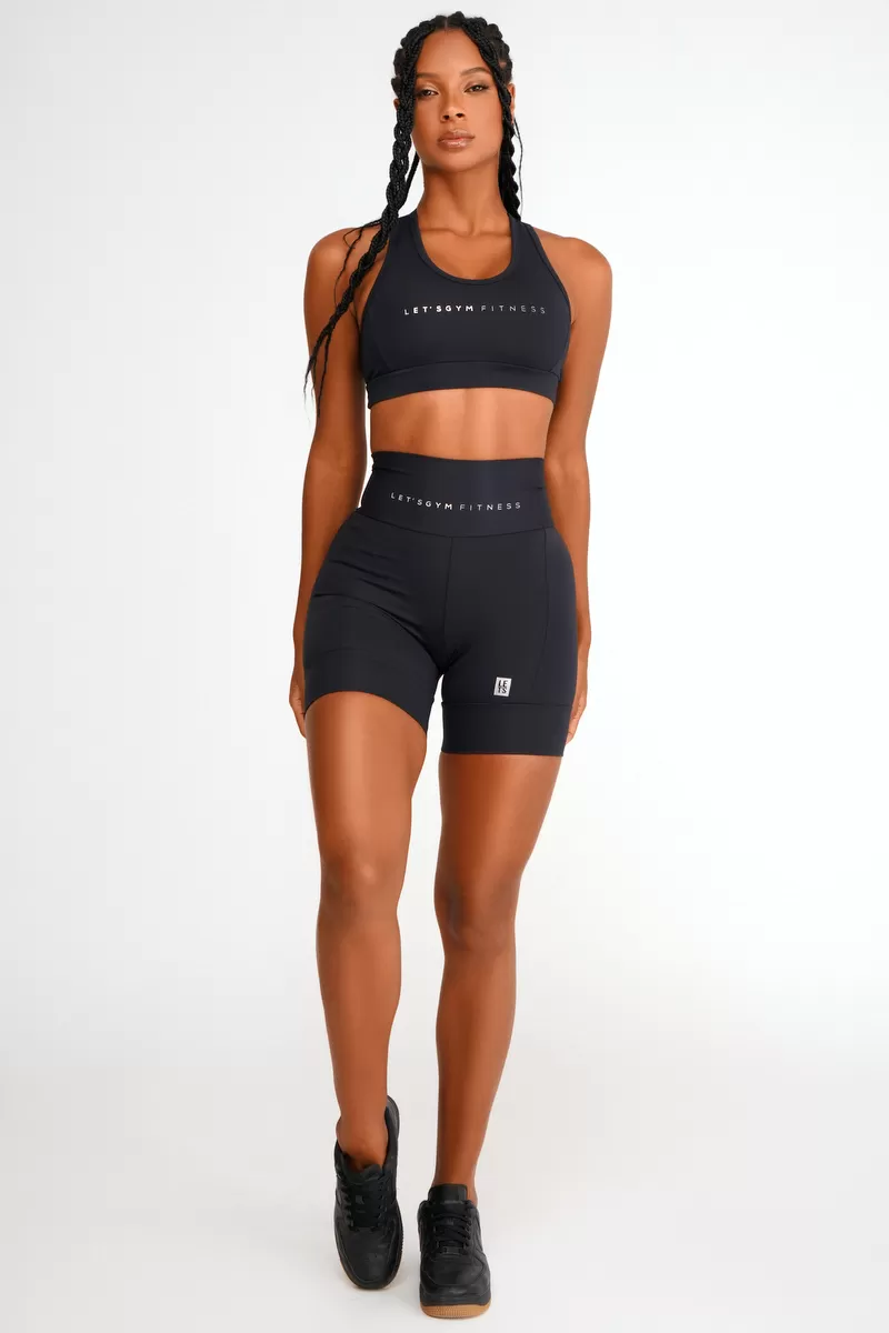 Lets Gym - Short Runner Black - 2446PT Lets Gym - Short Runner Black - 2446PT