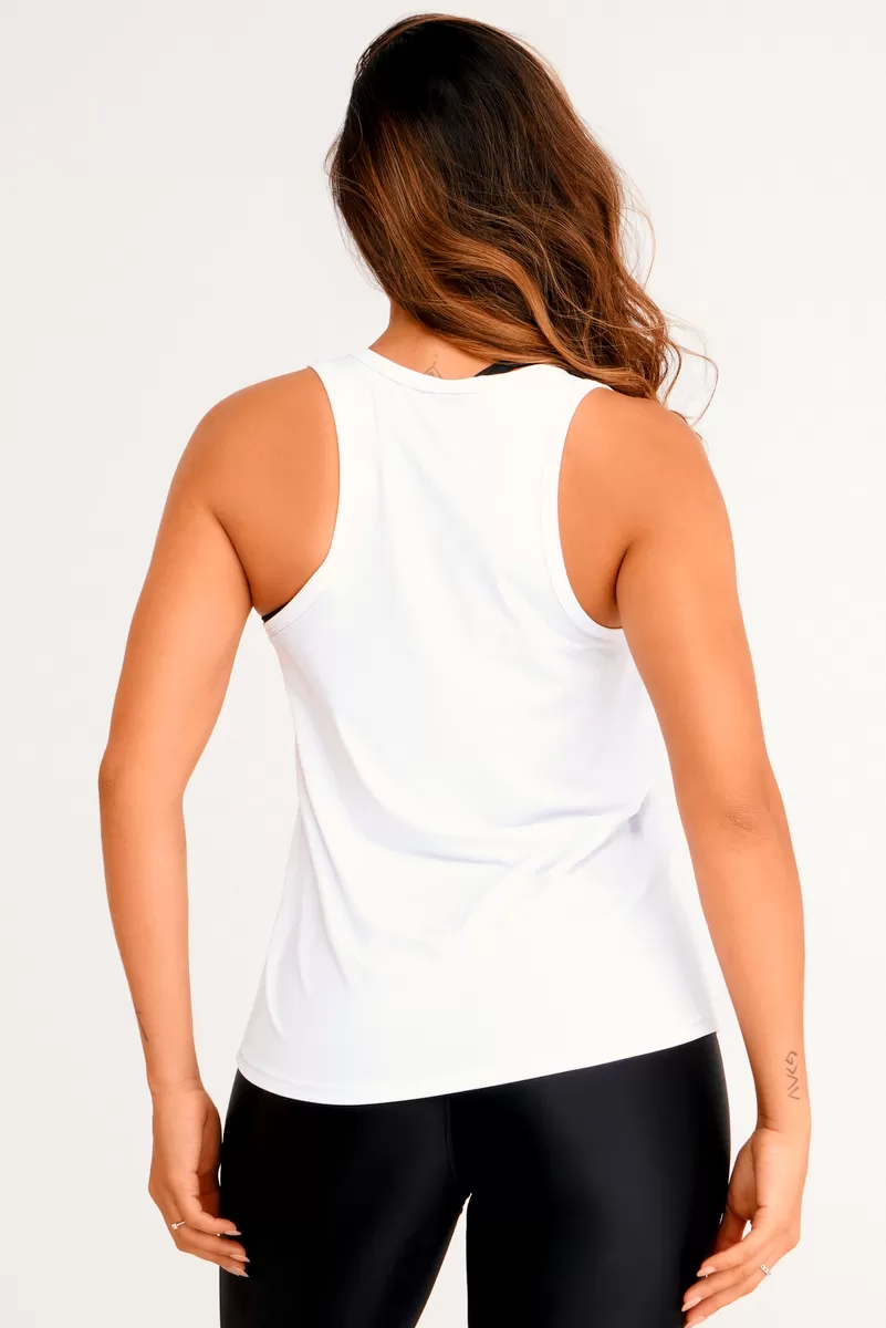 Lets Gym - Tank Shirt Basic White - 2431BR Lets Gym - Tank Shirt Basic White - 2431BR