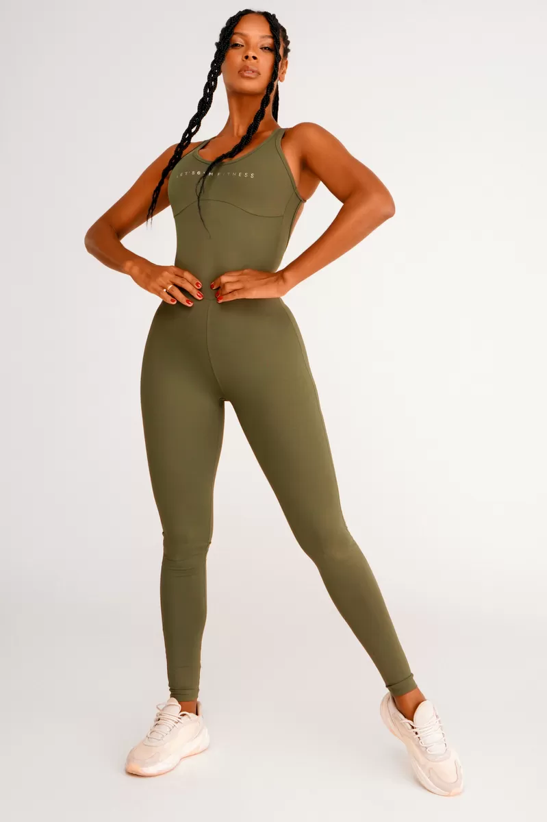 Lets Gym - Jumpsuit Rules Green - 2435VDM Lets Gym - Jumpsuit Rules Green - 2435VDM