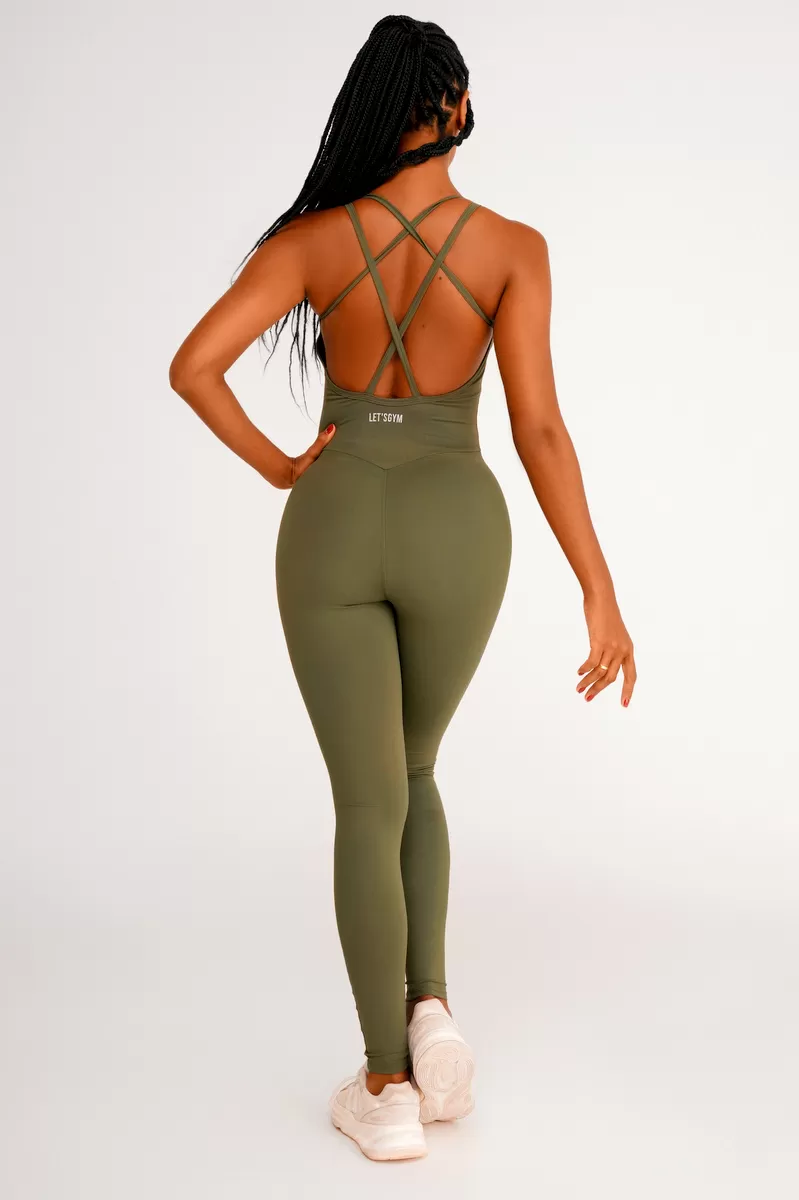 Lets Gym - Jumpsuit Rules Green - 2435VDM Lets Gym - Jumpsuit Rules Green - 2435VDM