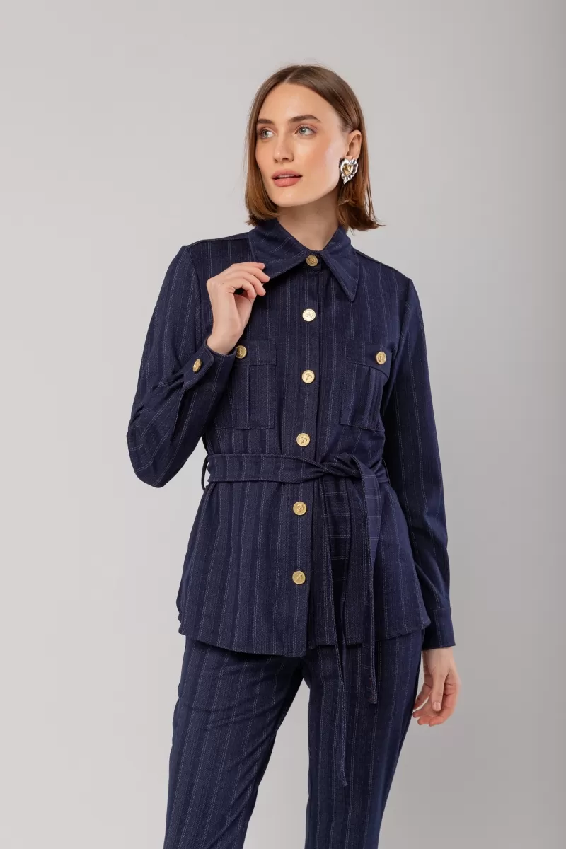 Hidrogênio - NAVY JEANS PINKSTRIPE SHIRT - 20022004 Hidrogênio - NAVY JEANS PINKSTRIPE SHIRT - 20022004