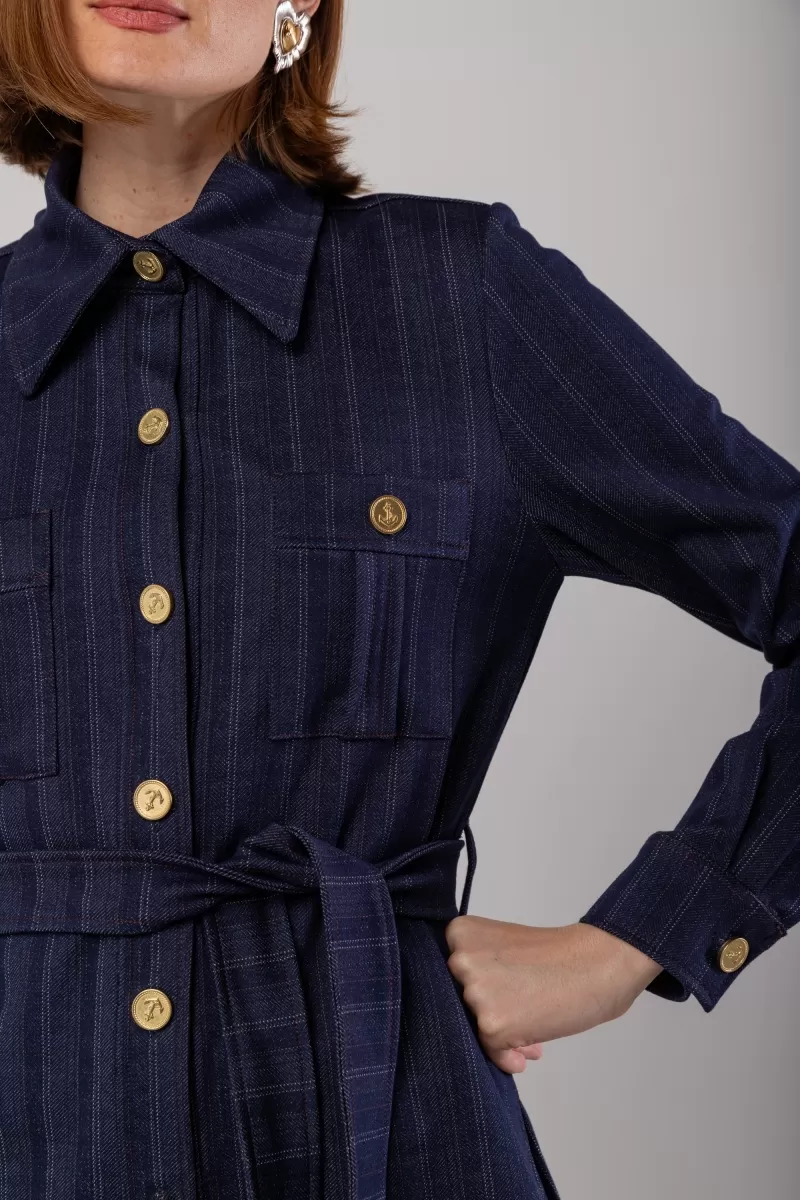 Hidrogênio - NAVY JEANS PINKSTRIPE SHIRT - 20022004 Hidrogênio - NAVY JEANS PINKSTRIPE SHIRT - 20022004