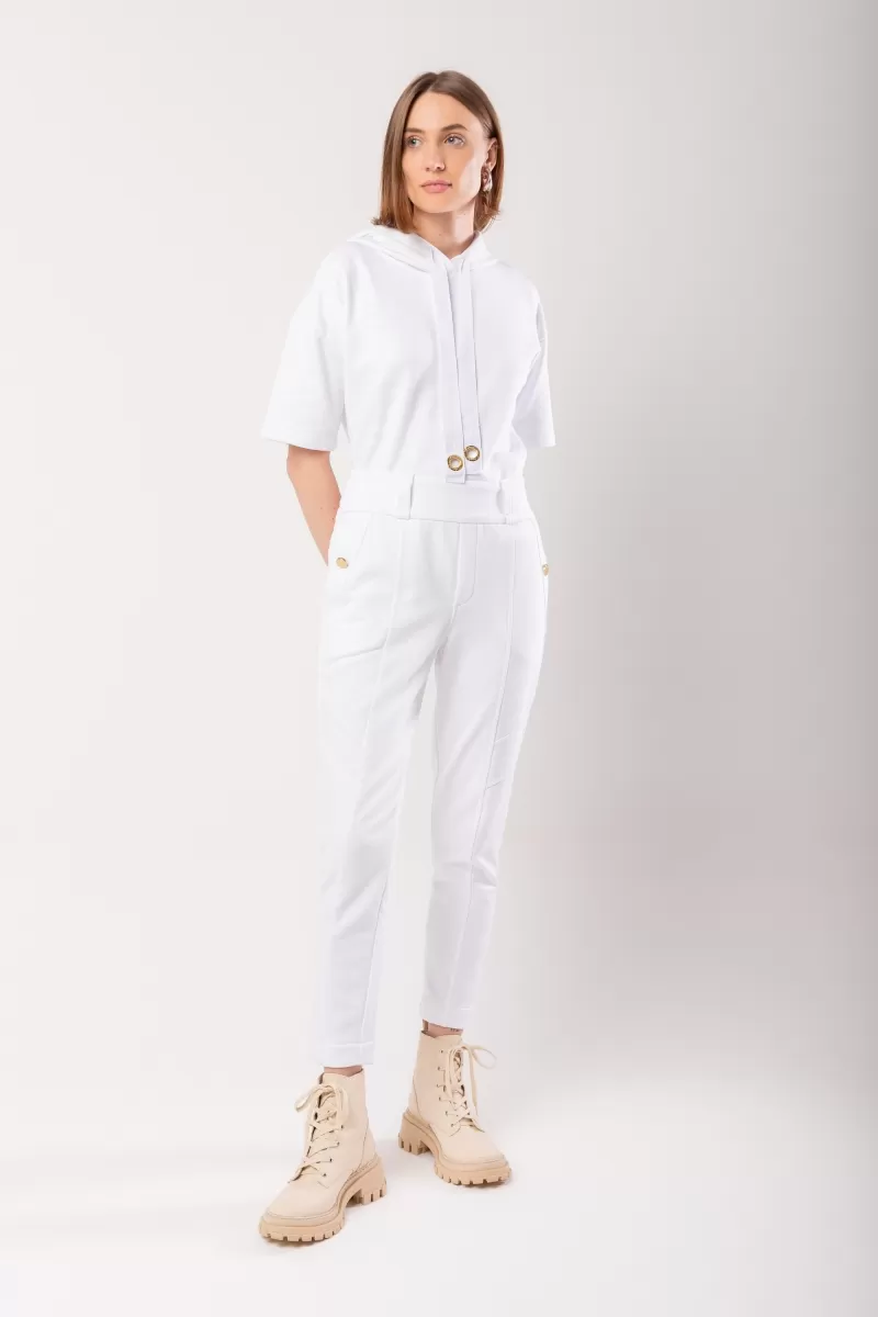 Hidrogênio - SWEATSHIRT WITH SHORT SLEEVES WHITE - 20012002 Hidrogênio - SWEATSHIRT WITH SHORT SLEEVES WHITE - 20012002