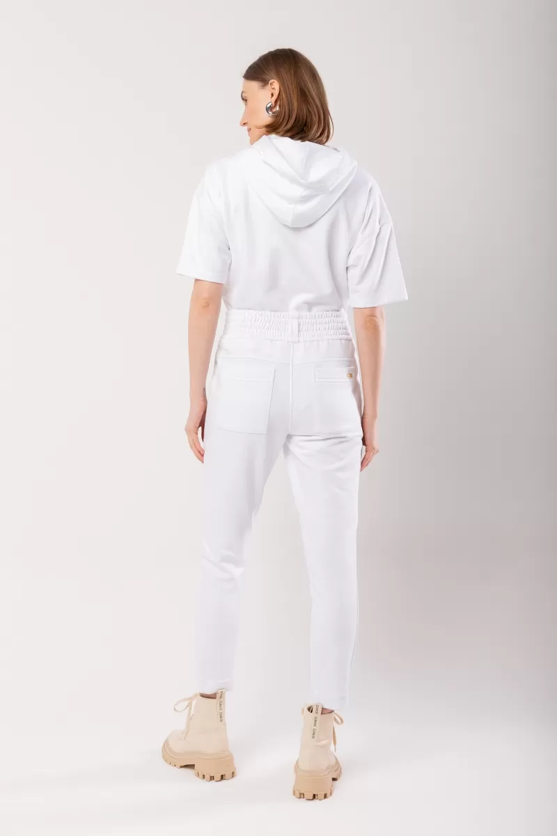 Hidrogênio - JOGGER PANTS WITH CUTOUTS WHITE LU SWEATSHIRT - 20013002 Hidrogênio - JOGGER PANTS WITH CUTOUTS WHITE LU SWEATSHIRT - 20013002