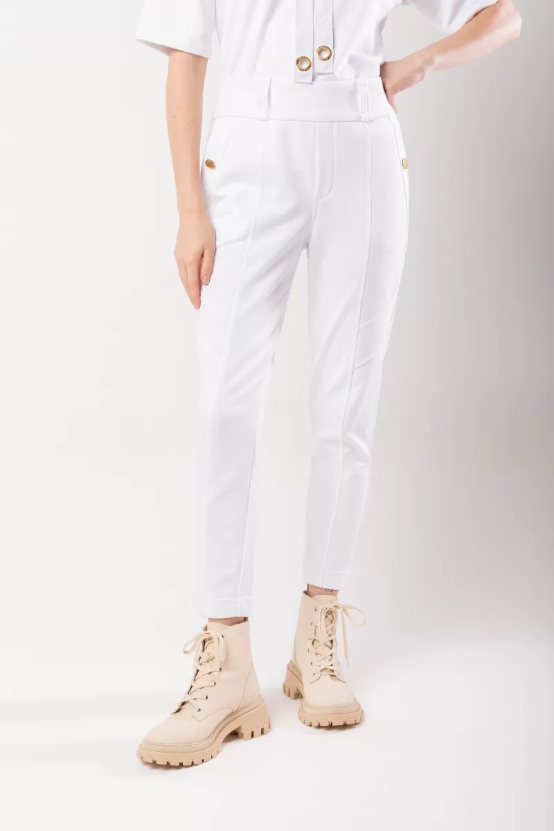 Hidrogênio - JOGGER PANTS WITH CUTOUTS WHITE LU SWEATSHIRT - 20013002 Hidrogênio - JOGGER PANTS WITH CUTOUTS WHITE LU SWEATSHIRT - 20013002