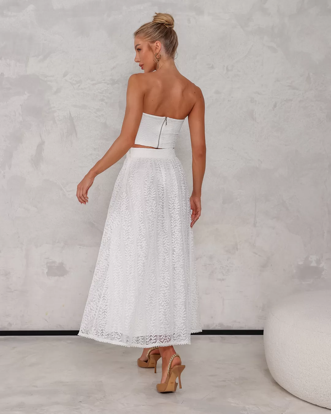Dot Clothing - Set Dot Clothing Skirt Long lace Offwhite - 2188OFF Dot Clothing - Set Dot Clothing Skirt Long lace Offwhite - 2188OFF