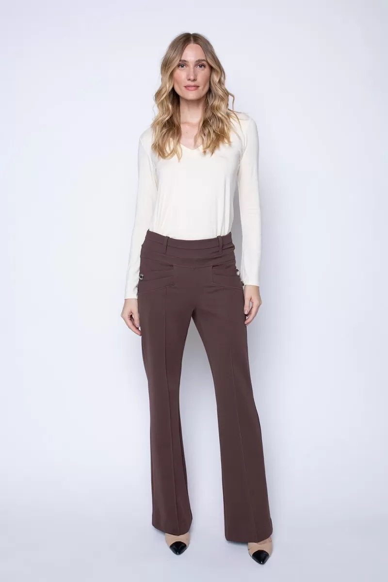 Hidrogênio - BROWN BLACK FLARE PANTS - 19507031 Hidrogênio - BROWN BLACK FLARE PANTS - 19507031