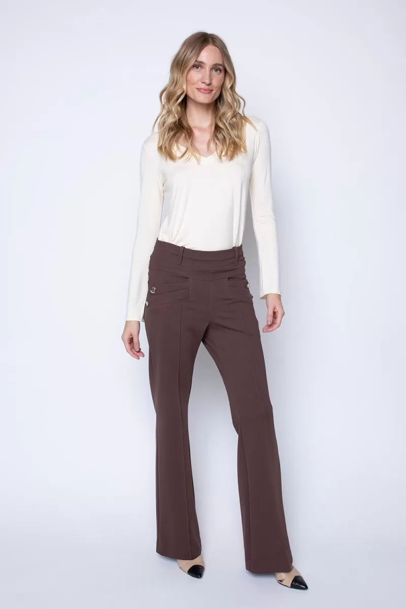 Hidrogênio - BROWN BLACK FLARE PANTS - 19507031 Hidrogênio - BROWN BLACK FLARE PANTS - 19507031