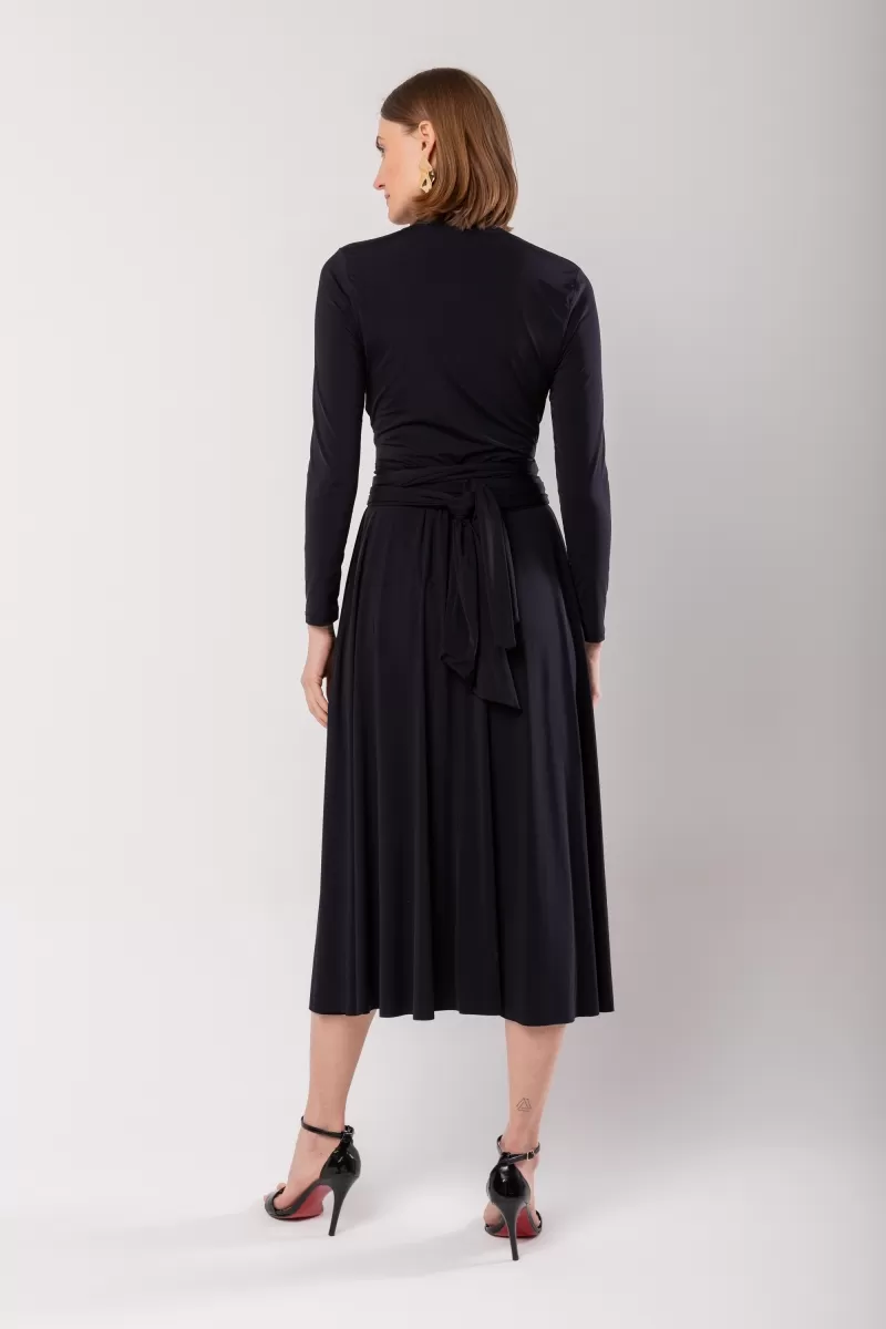 Hidrogênio - BLACK WIPED MIDI DRESS - 19974001 Hidrogênio - BLACK WIPED MIDI DRESS - 19974001