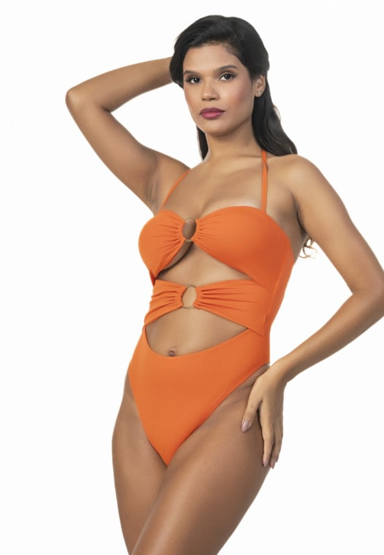 Santa Areia - Lana Orange Swimsuit - 2562LJ Santa Areia - Lana Orange Swimsuit - 2562LJ