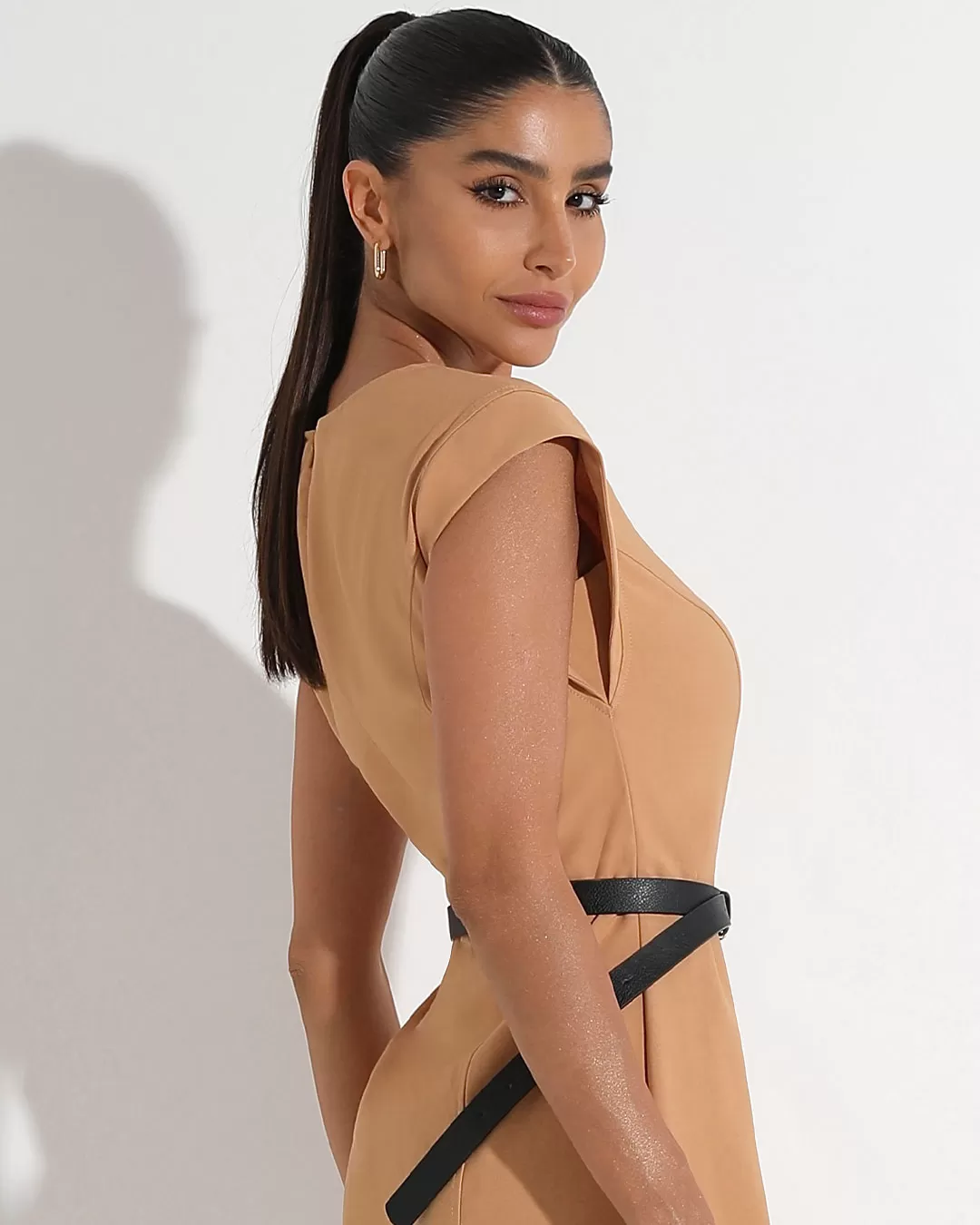Miss Misses - Miss Misses Tube Dress With Zipper on the Back Beige - 54295BEGE Miss Misses - Miss Misses Tube Dress With Zipper on the Back Beige - 54295BEGE