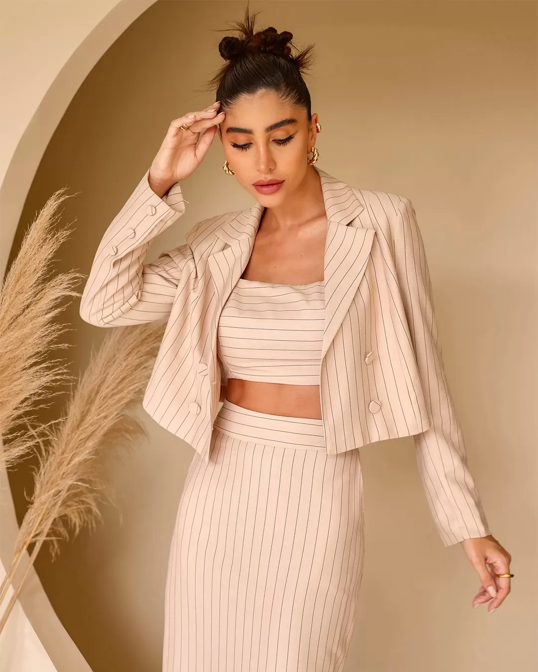 Dot Clothing - Spencer Dot Clothing Pinstripe Beige - 2203BEGE Dot Clothing - Spencer Dot Clothing Pinstripe Beige - 2203BEGE