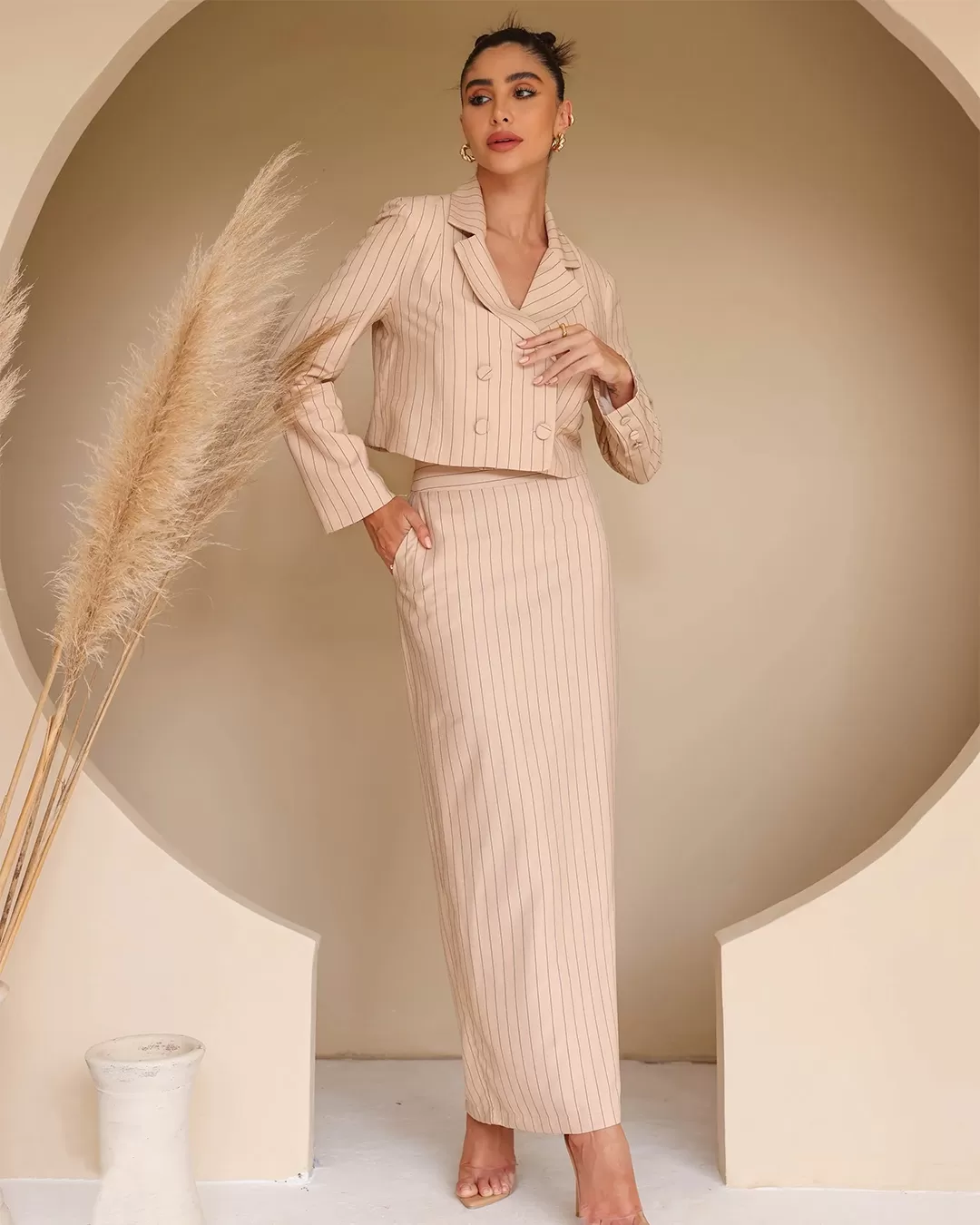Dot Clothing - Spencer Dot Clothing Pinstripe Beige - 2203BEGE Dot Clothing - Spencer Dot Clothing Pinstripe Beige - 2203BEGE