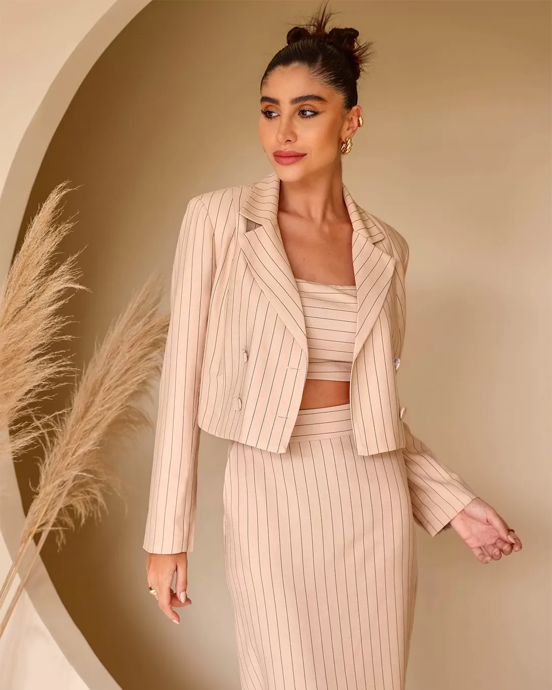 Dot Clothing - Spencer Dot Clothing Pinstripe Beige - 2203BEGE Dot Clothing - Spencer Dot Clothing Pinstripe Beige - 2203BEGE