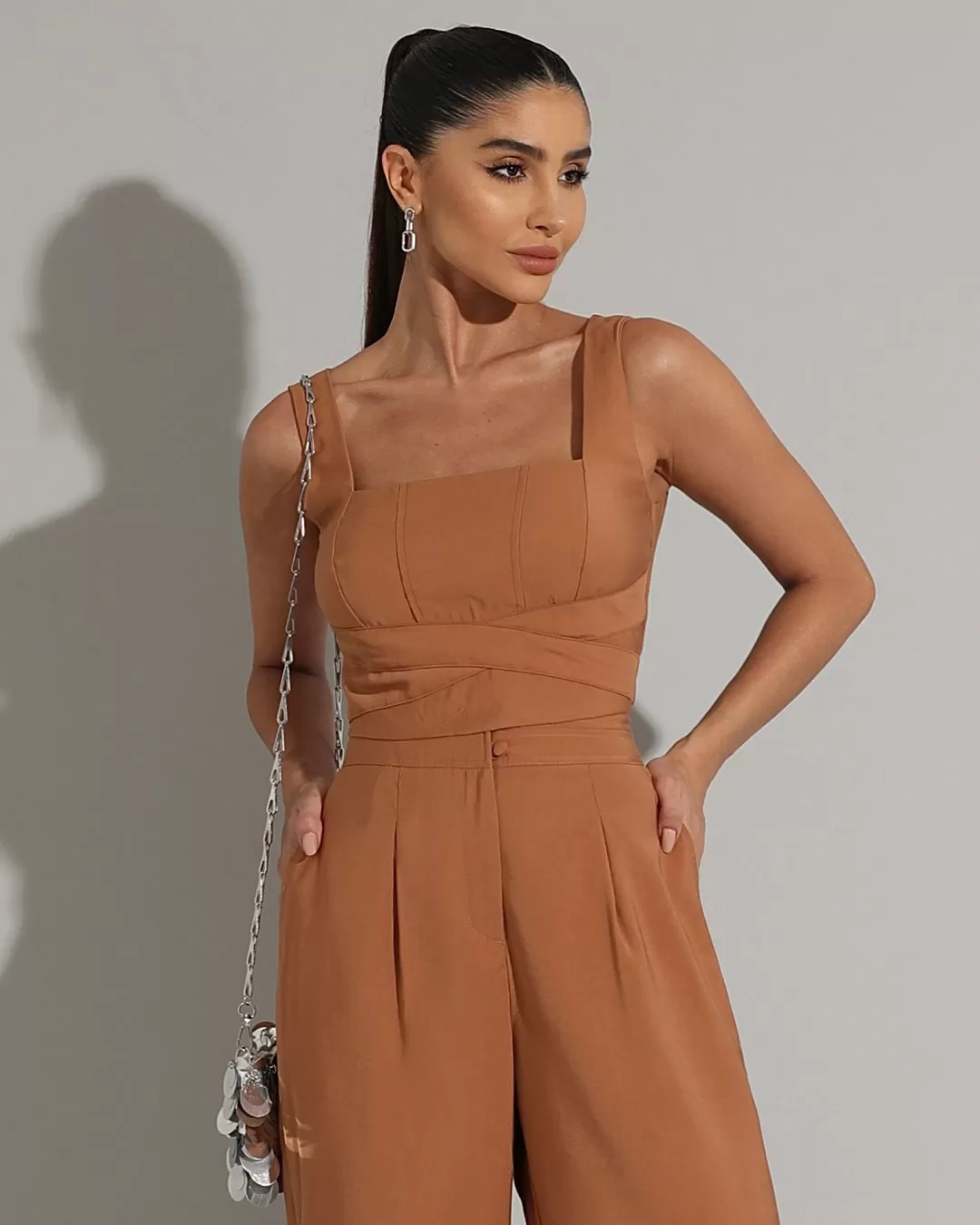 Miss Misses - Pants Miss Misses Tailoring With Caramel Lined Button - 54224CALMAR Miss Misses - Pants Miss Misses Tailoring With Caramel Lined Button - 54224CALMAR