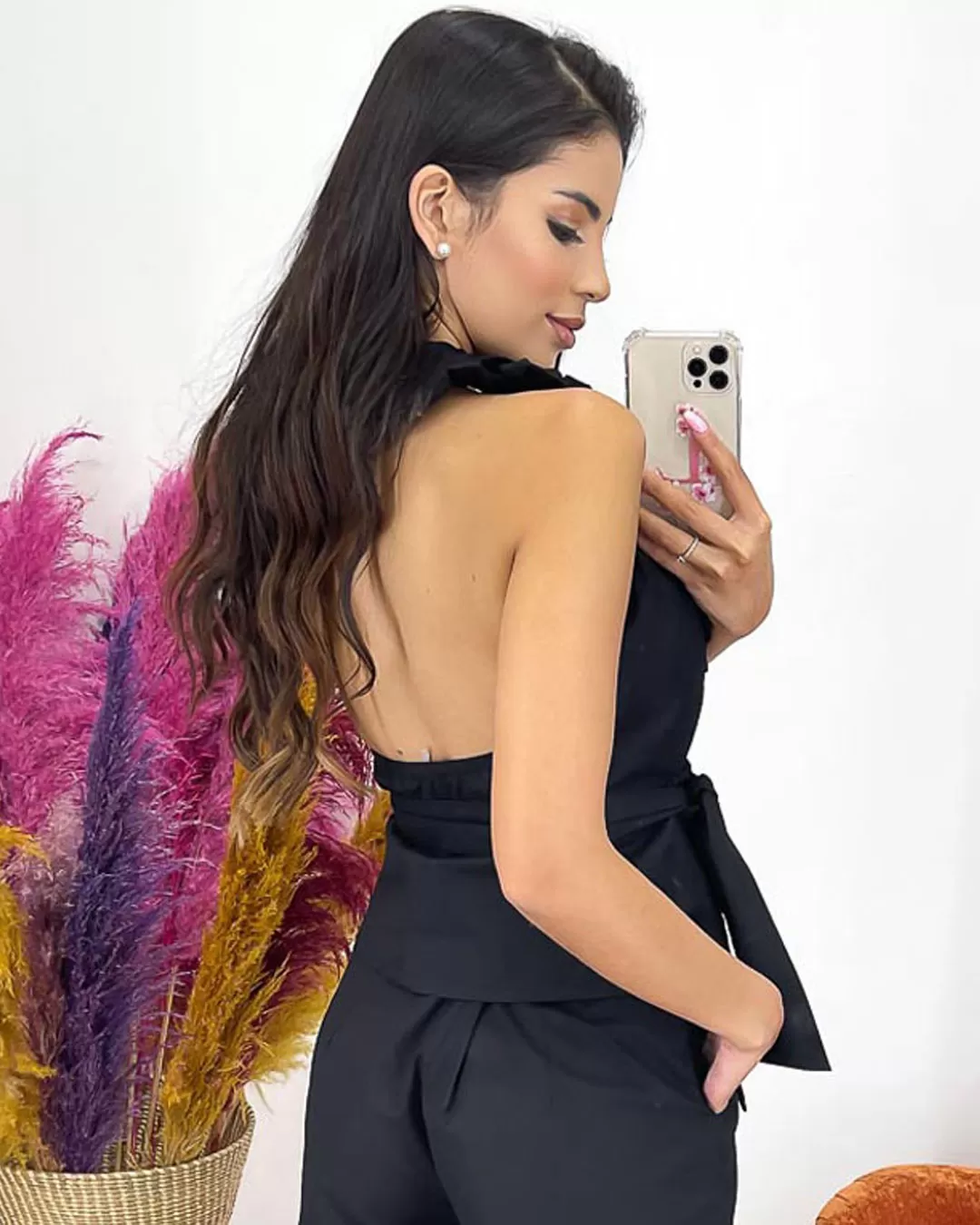 Miss Misses - Shirt Miss Misses Envelope with frill Black - 18507PRETO Miss Misses - Shirt Miss Misses Envelope with frill Black - 18507PRETO