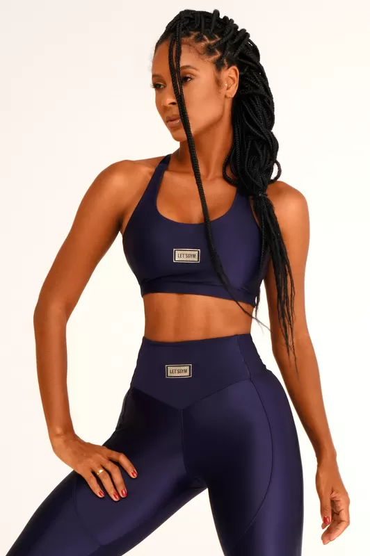 Lets Gym - Blue Atletic Top - 2293AZE