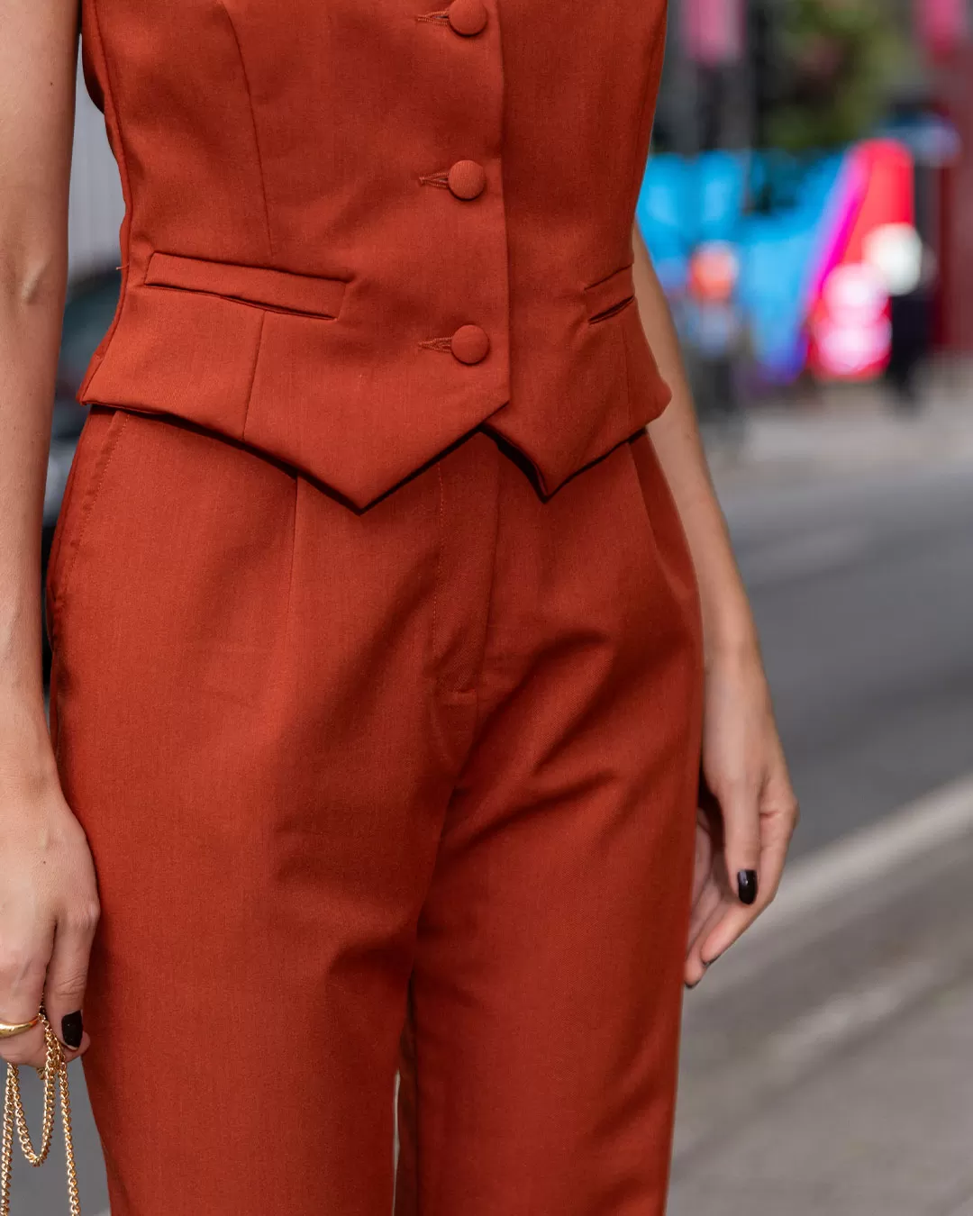 Miss Misses - Pants Miss Misses Tailoring With Front Pocket Caramel - 54293BEGE Miss Misses - Pants Miss Misses Tailoring With Front Pocket Caramel - 54293BEGE